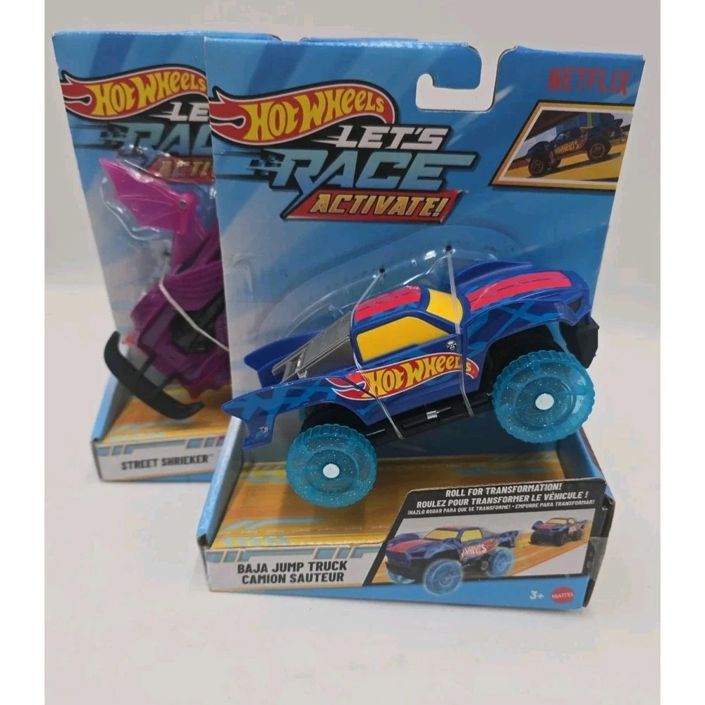 Hot Wheels Let's Race Activate! Street Shrieker Vehicle Baja Jump Truck Sauteur